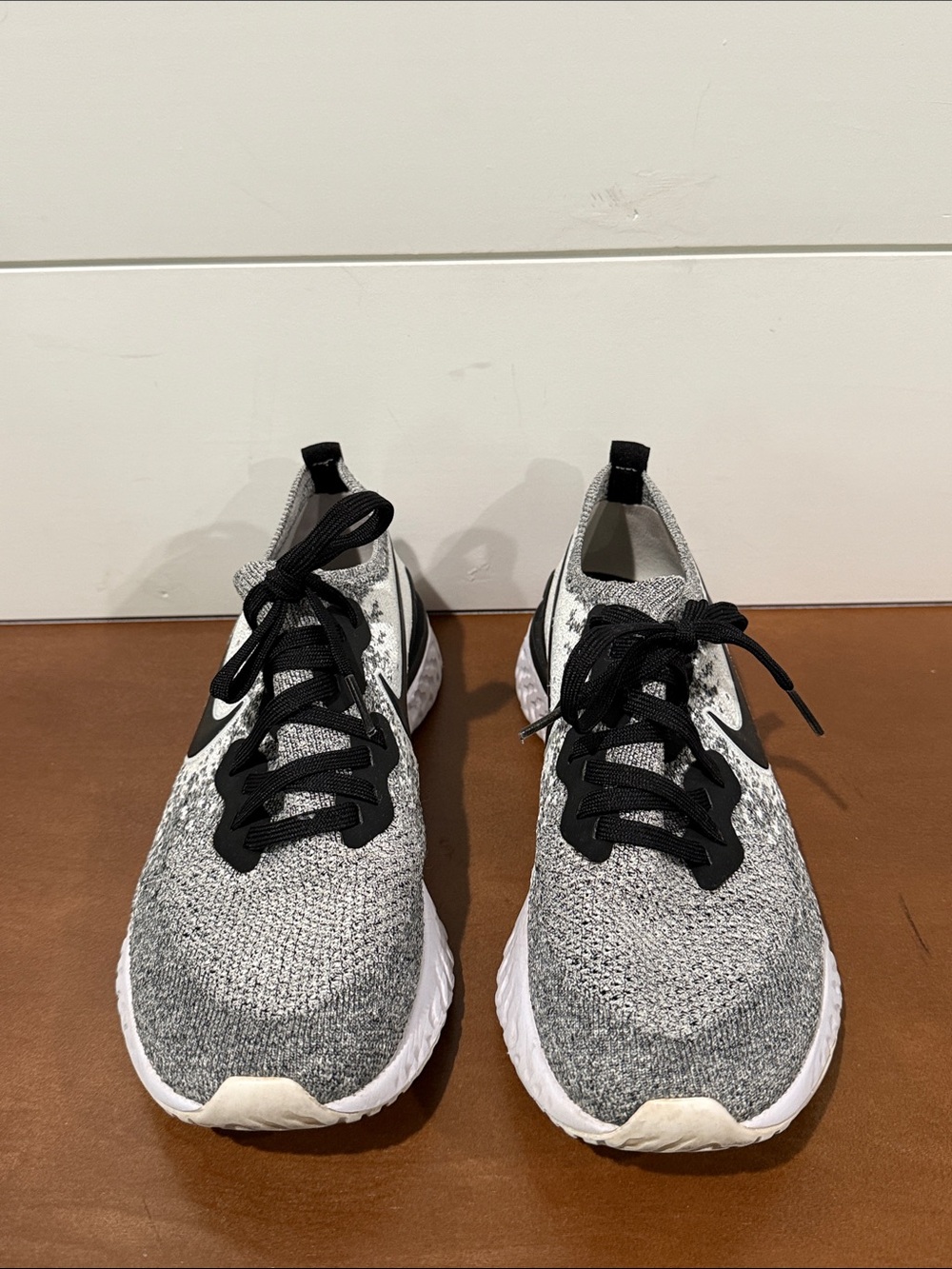 Nike Gray and Black Knit Running Sneakers Women’s Size 9
